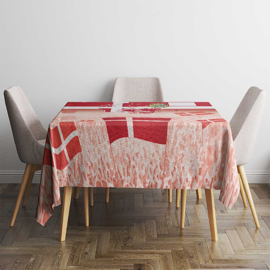 Danish National Flag Day Tablecloth Coat Of Arms With Map