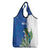 Personalized El Salvador Turquoise Browed Motmot Grocery Bag With Yucca Flowers