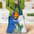 Personalized El Salvador Turquoise Browed Motmot Grocery Bag With Yucca Flowers