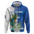 Personalized El Salvador Turquoise Browed Motmot Hoodie With Yucca Flowers - Wonder Print Shop