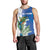 Personalized El Salvador Turquoise Browed Motmot Men Tank Top With Yucca Flowers - Wonder Print Shop