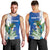 Personalized El Salvador Turquoise Browed Motmot Men Tank Top With Yucca Flowers - Wonder Print Shop