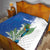 Personalized El Salvador Turquoise Browed Motmot Quilt With Yucca Flowers