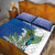 Personalized El Salvador Turquoise Browed Motmot Quilt Bed Set With Yucca Flowers - Wonder Print Shop