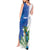 Personalized El Salvador Turquoise Browed Motmot Tank Maxi Dress With Yucca Flowers - Wonder Print Shop