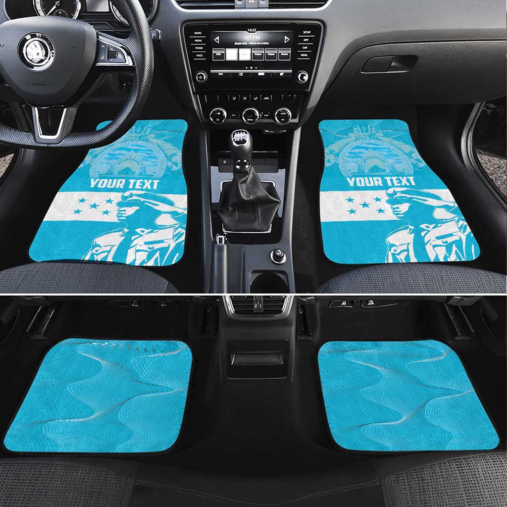 Personalized Honduras Scarlet Macaw Car Mats Happy Independence Day 1821 - Wonder Print Shop