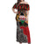 Personalized Kenya Mashujaa Day Off Shoulder Maxi Dress Mzee Jomo Kenyatta With Coat Of Arms