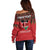 Personalized Kenya Mashujaa Day Off Shoulder Sweater Mzee Jomo Kenyatta With Coat Of Arms