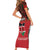 Personalized Kenya Mashujaa Day Short Sleeve Bodycon Dress Mzee Jomo Kenyatta With Coat Of Arms