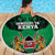 Kenya National Heroes Day Beach Blanket Mashujaa With Lion Head And Coat Of Arms