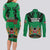 Kenya National Heroes Day Couples Matching Long Sleeve Bodycon Dress and Long Sleeve Button Shirt Mashujaa With Lion Head And Coat Of Arms