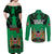 Kenya National Heroes Day Couples Matching Off Shoulder Maxi Dress and Long Sleeve Button Shirt Mashujaa With Lion Head And Coat Of Arms