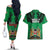 Kenya National Heroes Day Couples Matching Off The Shoulder Long Sleeve Dress and Hawaiian Shirt Mashujaa With Lion Head And Coat Of Arms