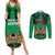 Kenya National Heroes Day Couples Matching Summer Maxi Dress and Long Sleeve Button Shirt Mashujaa With Lion Head And Coat Of Arms