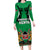 Kenya National Heroes Day Family Matching Long Sleeve Bodycon Dress and Hawaiian Shirt Mashujaa With Lion Head And Coat Of Arms