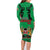 Kenya National Heroes Day Family Matching Long Sleeve Bodycon Dress and Hawaiian Shirt Mashujaa With Lion Head And Coat Of Arms