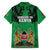 Kenya National Heroes Day Family Matching Summer Maxi Dress and Hawaiian Shirt Mashujaa With Lion Head And Coat Of Arms