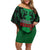 Kenya National Heroes Day Off Shoulder Short Dress Mashujaa With Lion Head And Coat Of Arms