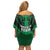 Kenya National Heroes Day Off Shoulder Short Dress Mashujaa With Lion Head And Coat Of Arms