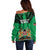 Kenya National Heroes Day Off Shoulder Sweater Mashujaa With Lion Head And Coat Of Arms