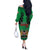 Kenya National Heroes Day Off The Shoulder Long Sleeve Dress Mashujaa With Lion Head And Coat Of Arms