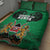 Kenya National Heroes Day Quilt Bed Set Mashujaa With Lion Head And Coat Of Arms