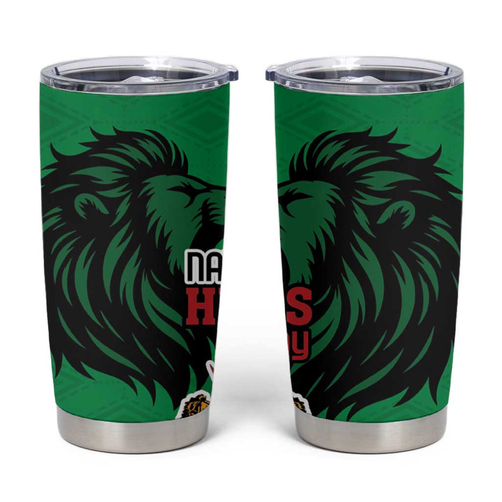 Kenya National Heroes Day Tumbler Cup Mashujaa With Lion Head And Coat Of Arms