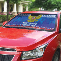 Russia Christmas Auto Sun Shade Double Headed Eagle Christmas Patterns - Wonder Print Shop