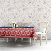 Russia Christmas Tablecloth Double Headed Eagle Christmas Patterns - Wonder Print Shop