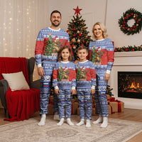 Russia Christmas Pajama Set Brown Bear Playing Balalaika - Wonder Print Shop