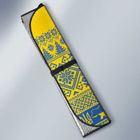 Ukraine Trident Christmas Auto Sun Shade Vyshyvanka Patterns - Wonder Print Shop
