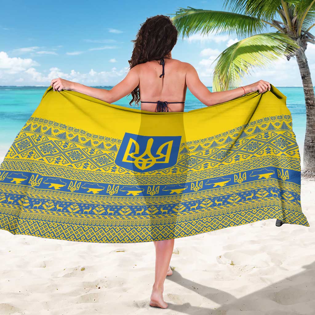 Ukraine Trident Christmas Sarong Vyshyvanka Patterns - Wonder Print Shop