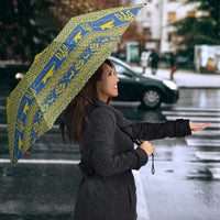 Ukraine Trident Christmas Umbrella Vyshyvanka Patterns - Wonder Print Shop