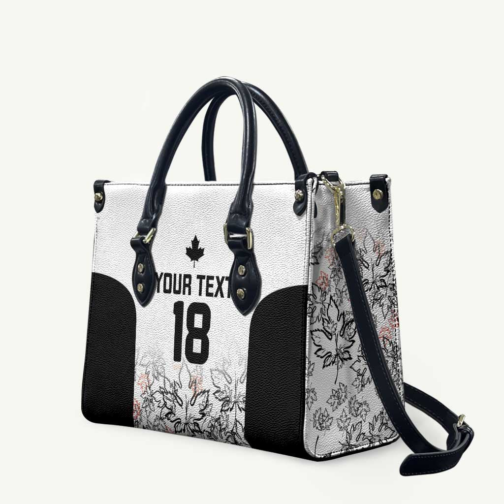 Canada Rugby Custom Leather Bag Maple Leafs Go Champion - Wonder Print Shop