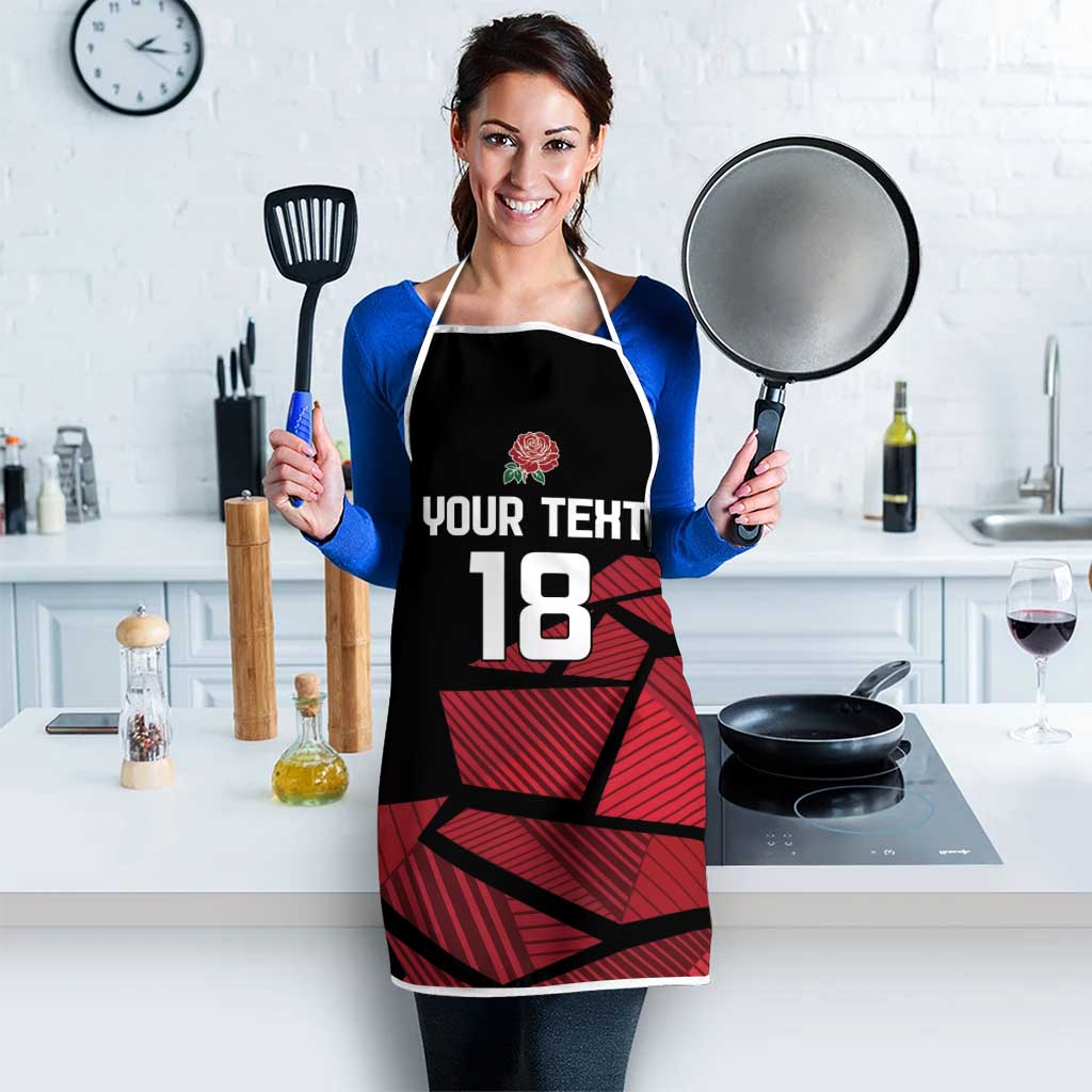 England Rugby Custom Apron Red Roses Go Champion - Wonder Print Shop