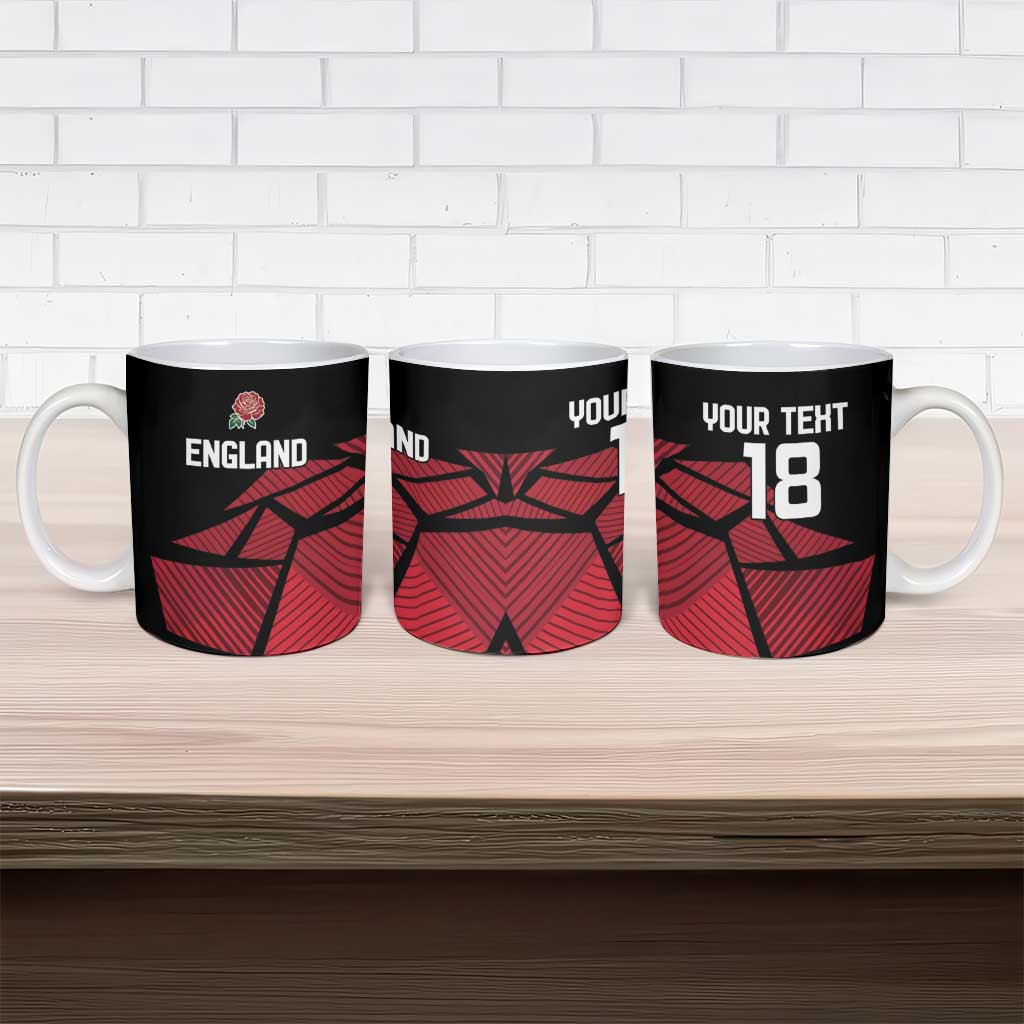 England Rugby Custom Ceramic Mug Red Roses Go Champion - Wonder Print Shop