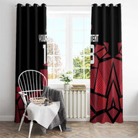 England Rugby Custom Window Curtain Red Roses Go Champion - Wonder Print Shop