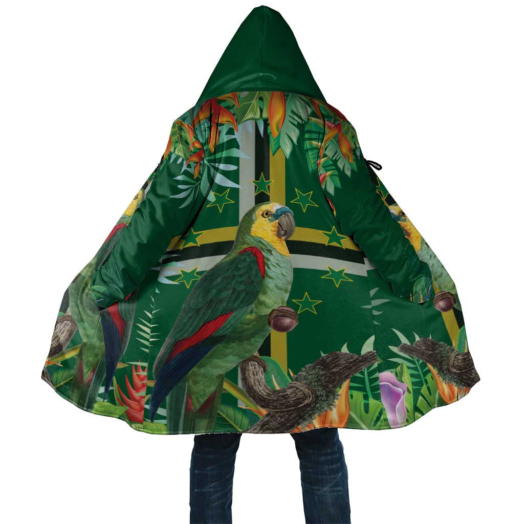 Dominica Sisserou Parrot Cloak Tropical Flower Flag Style - Wonder Print Shop