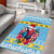 Saint Lucia Christmas Area Rug Saint Lucian Parrot With Hibiscus Flowers - Wonder Print Shop