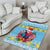 Saint Lucia Christmas Area Rug Saint Lucian Parrot With Hibiscus Flowers - Wonder Print Shop