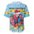 Saint Lucia Christmas Baseball Jersey Saint Lucian Parrot With Hibiscus Flowers - Wonder Print Shop