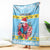 Saint Lucia Christmas Blanket Saint Lucian Parrot With Hibiscus Flowers