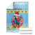 Saint Lucia Christmas Blanket Saint Lucian Parrot With Hibiscus Flowers