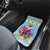 Saint Lucia Christmas Car Mats Saint Lucian Parrot With Hibiscus Flowers - Wonder Print Shop