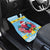 Saint Lucia Christmas Car Mats Saint Lucian Parrot With Hibiscus Flowers - Wonder Print Shop