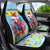 Saint Lucia Christmas Car Seat Cover Saint Lucian Parrot With Hibiscus Flowers - Wonder Print Shop