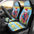 Saint Lucia Christmas Car Seat Cover Saint Lucian Parrot With Hibiscus Flowers - Wonder Print Shop