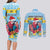 Saint Lucia Christmas Couples Matching Long Sleeve Bodycon Dress and Long Sleeve Button Shirt Saint Lucian Parrot With Hibiscus Flowers - Wonder Print Shop