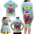 Saint Lucia Christmas Family Matching Long Sleeve Bodycon Dress and Hawaiian Shirt Saint Lucian Parrot With Hibiscus Flowers - Wonder Print Shop