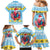 Saint Lucia Christmas Family Matching Mermaid Dress and Hawaiian Shirt Saint Lucian Parrot With Hibiscus Flowers - Wonder Print Shop